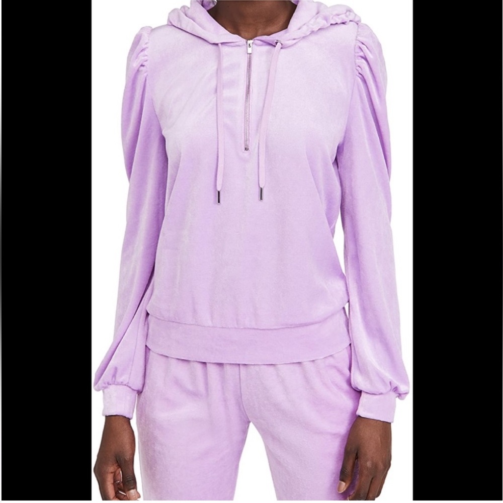 Price Firm-New Generation Love Primrose Lilac Velour Hoodie XS
